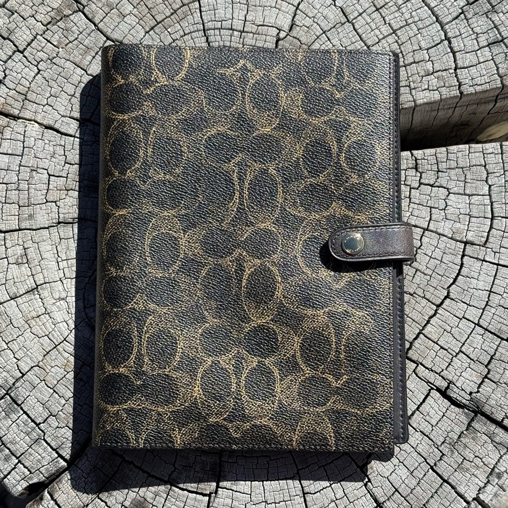 BNWT Coach Loved Leather Notebook